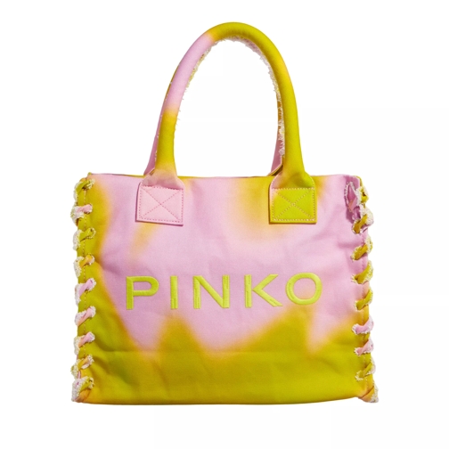 Pinko Beach Shopping Lime/Rosa Tote