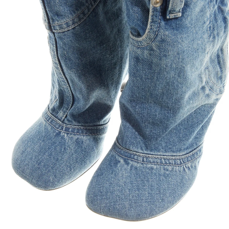 Loewe Toy Panta Ankle Boot Washed Denim | Boat Shoes