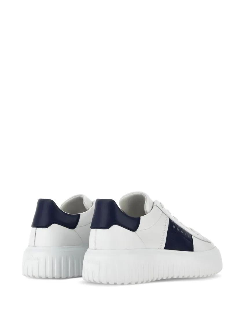 Thumbnail - Hogan Low-Top Sneaker - Panelled Design Calf Leather Sneakers With Chunky - Gr. 6_5 - in Weiß - für Damen