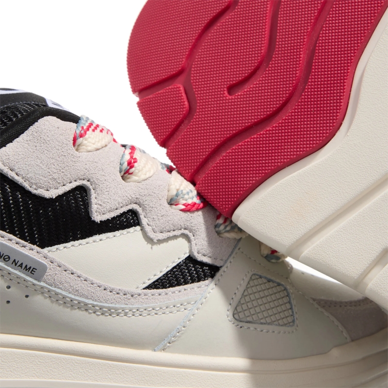 No Name Lage-top sneaker Nollie Sneaker W Dove/Black Tpu Red(Image 4)