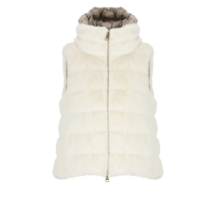 Vest With Faux Fur Neutrals Veste en shearling