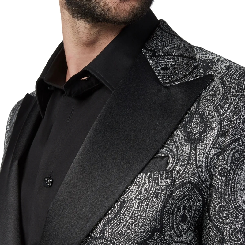 BILLIONAIRE Blazer Blazer Paisley silber(Image 4)