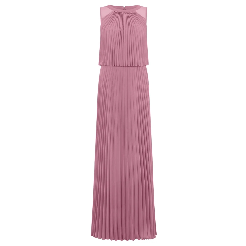 Apart Abendkleid Langes Chiffonkleid rose