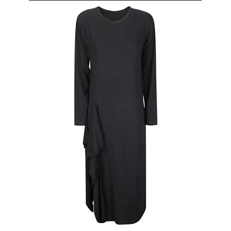 Yohji Yamamoto  Draped Dress Black