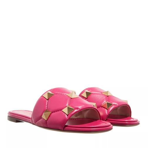 Valentino Garavani Open Toe Casual Leather Party Style  Blossom Slide
