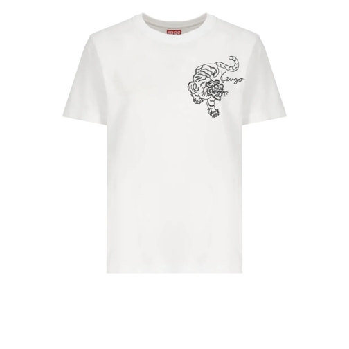 Kenzo White Cotton Tshirt White T-shirts