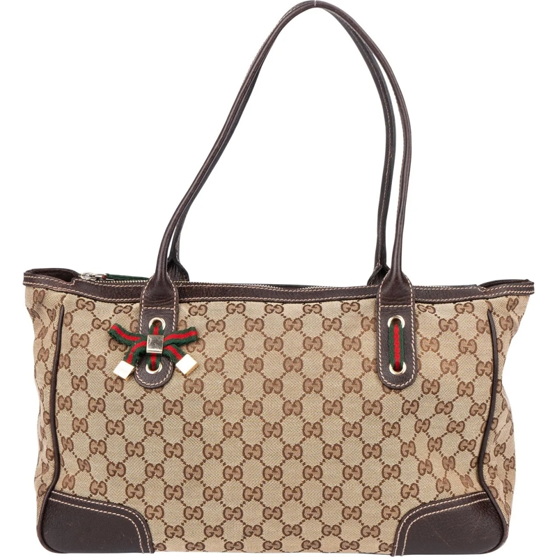 Gucci Schultertasche Gucci GG Monogram Princy Handbag braun