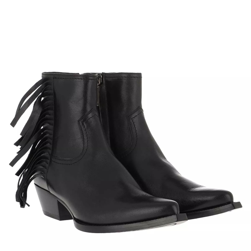 Saint Laurent Ankle Boots Leather Black Stiefelette