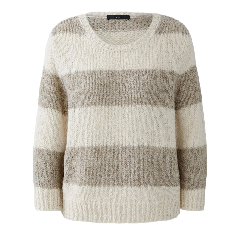 Oui Pullover Pullover ESMY taupe