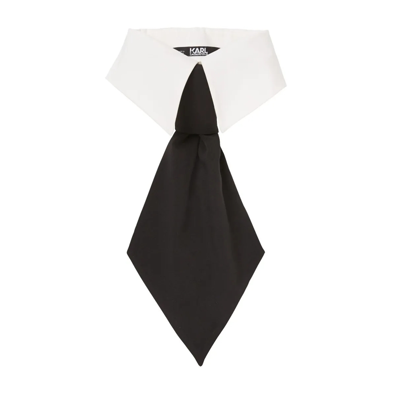 Karl Lagerfeld Wollschal KRAGEN UND KRAWATTE weiss