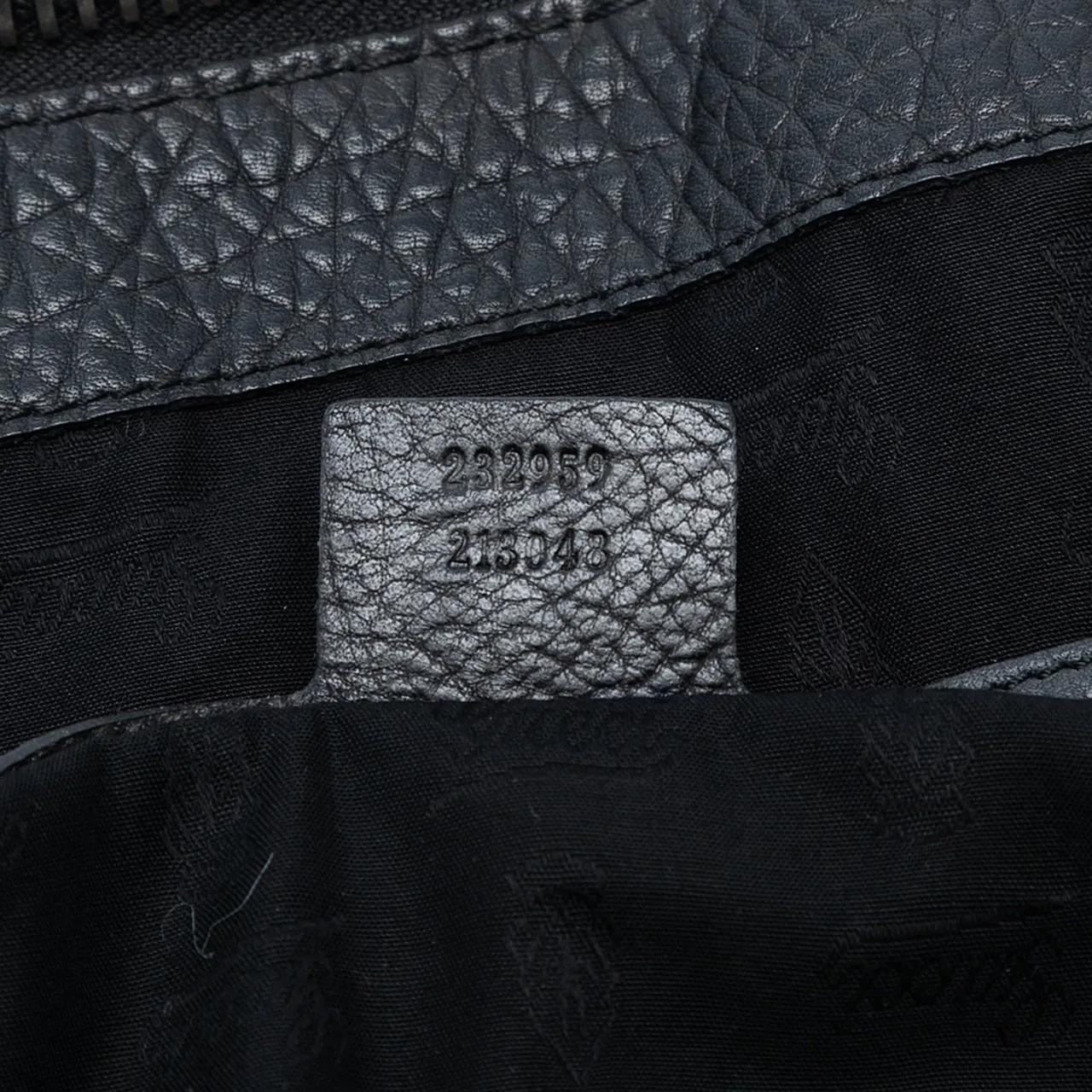 Thumbnail - Gucci Shopper - Medium Leather Bamboo Bar Tote - Gr. unisize - in Schwarz - für Damen