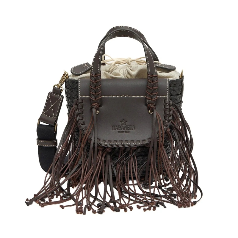 Cuba Lab Sac à bandoulière Habanera Fringes Handbag Black