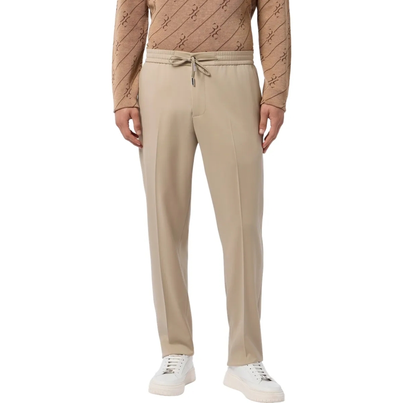 BILLIONAIRE Hose Wool Drawstring Trousers beige(Image 3)