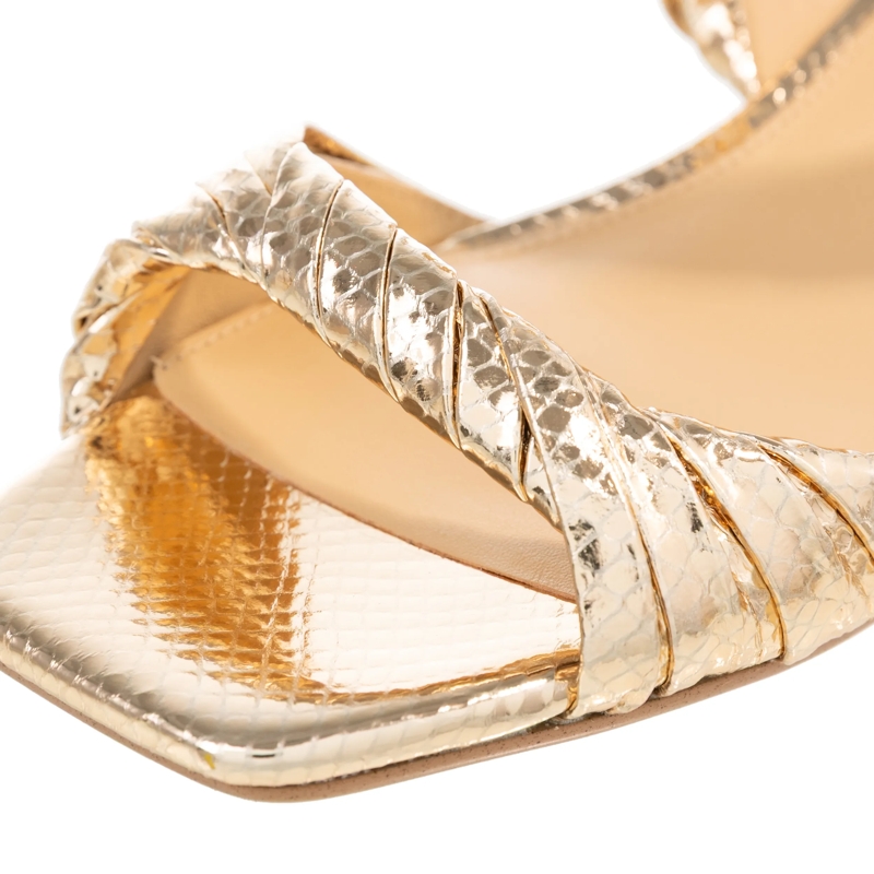 MICHAEL Michael Kors Mules Kiana Mid Sandal Pale Gold(Image 5)