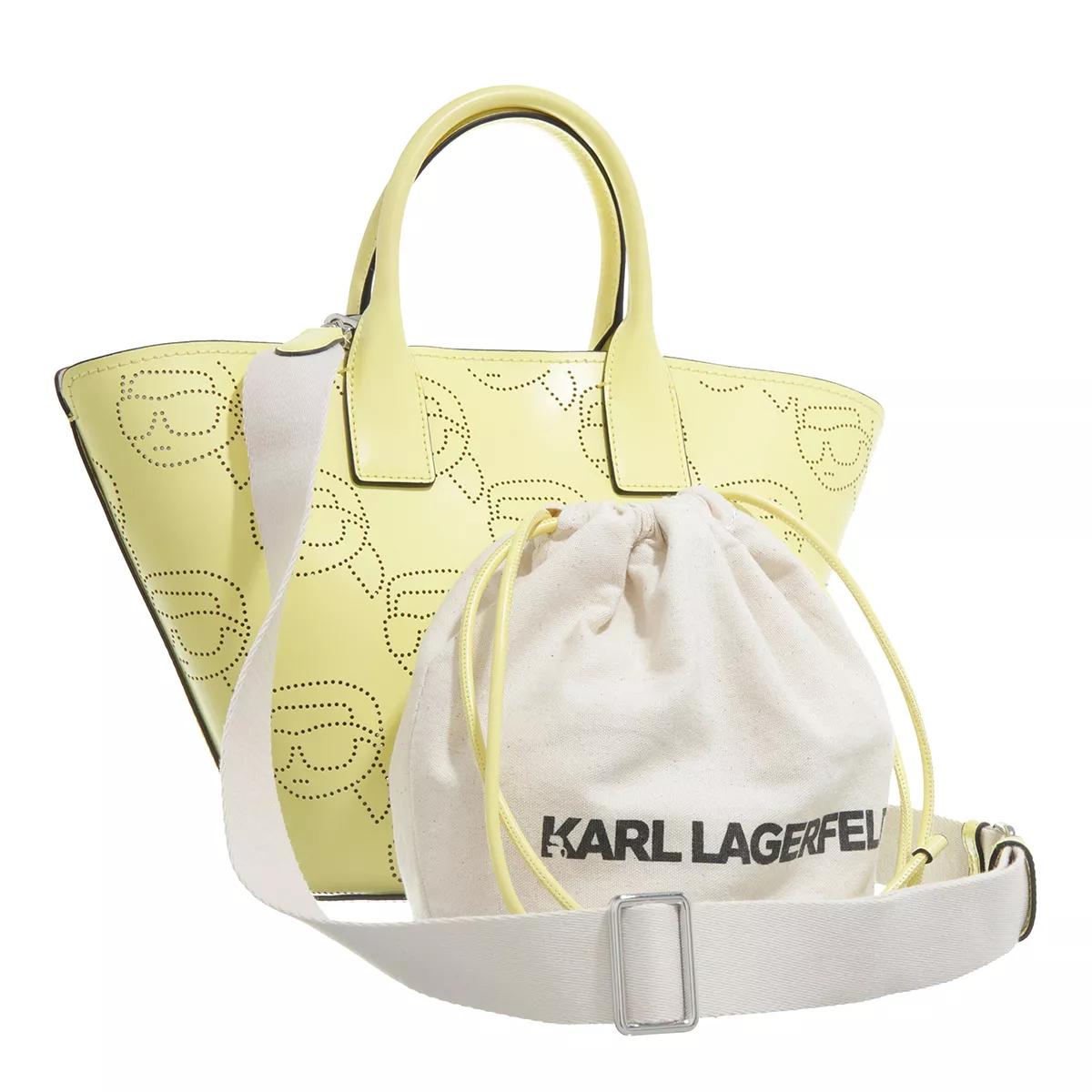 Karl Lagerfeld Totes & shoppers K Ikonik 2.0 Perforated Tote in geel