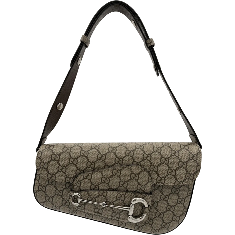 Gucci Tote Gucci Horsebit Monogram - Beige mehrfarbig