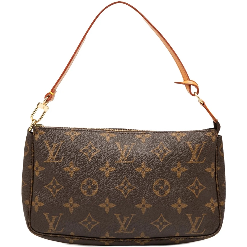 Louis Vuitton Schultertasche Monogram Pochette Accessoires braun