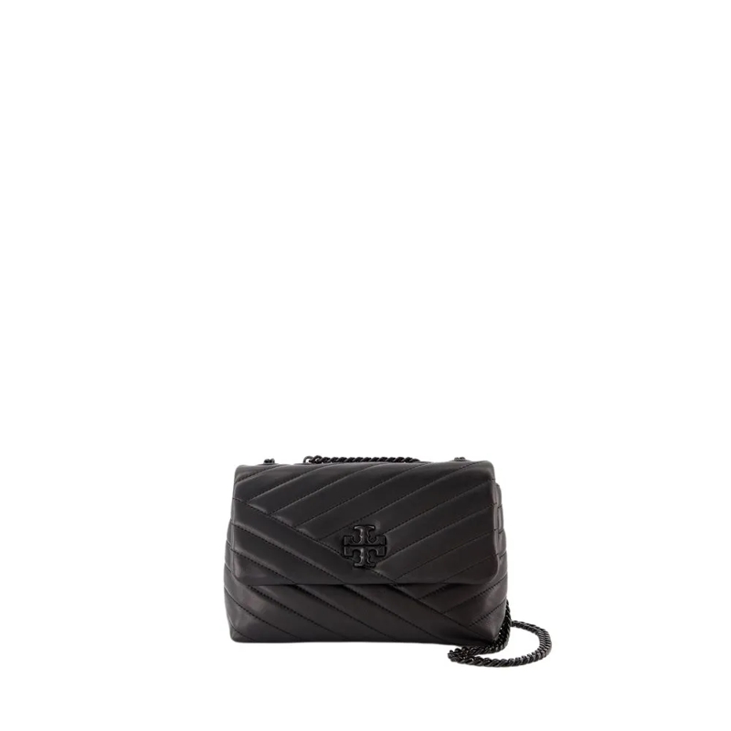 Tory Burch Schultertasche Kira Chevron Powder Coated Small Convertible Shoul Black / Silver(Image 2)