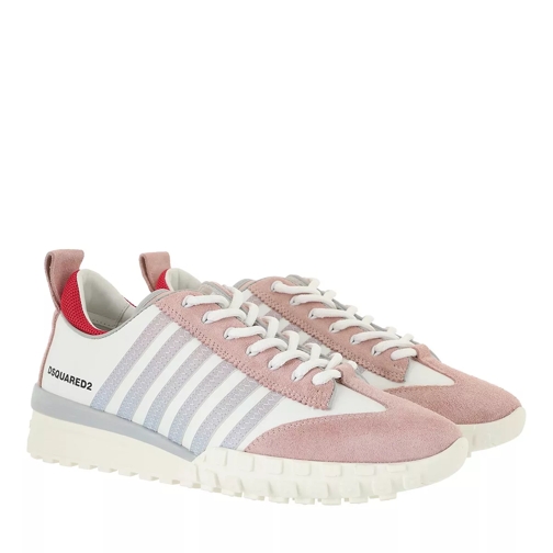Dsquared2 Stripes Legend Sneakers White/Rose lage-top sneaker