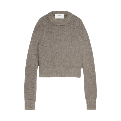 AMI Paris Pullover aus weichem Material TAUPE TAUPE 