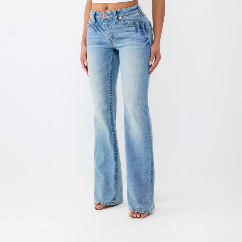 True Religion Jeans - Modell: Becca Bootcut- Mittelhoher Taille- Kla blau(Image 3)