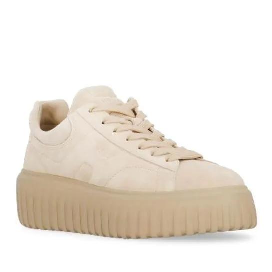 Hogan Low-Top Sneaker - H-Stripes Sneakers - Gr. 36 (EU) - in Beige - für Damen