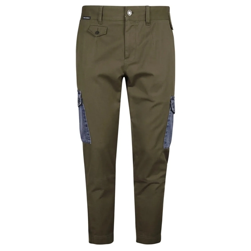 Dolce&Gabbana Khaki Green Straight Trousers Green 