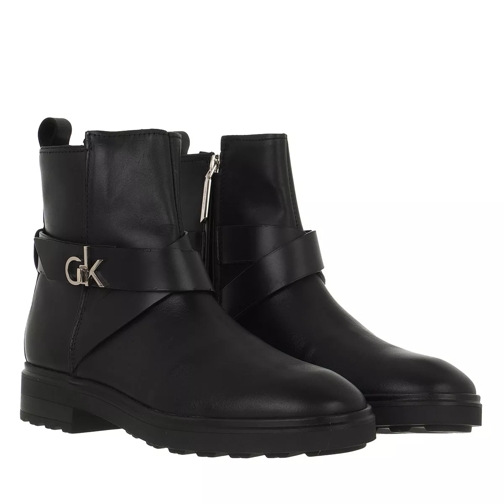 Calvin Klein Cleat Riding Boot CK Black Ankle Boot