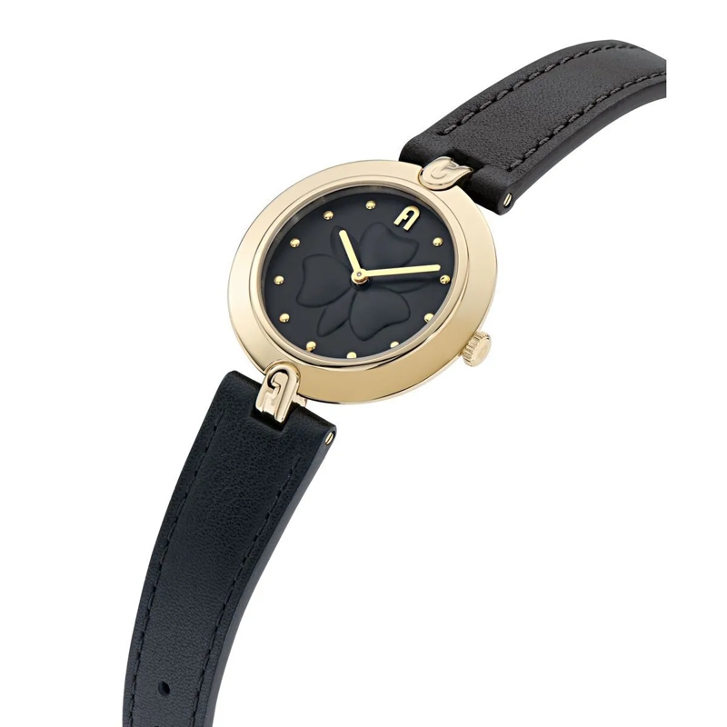 Furla Quarzuhr Quarz-Analoguhr Furla Logo Links schwarz(Image 3)