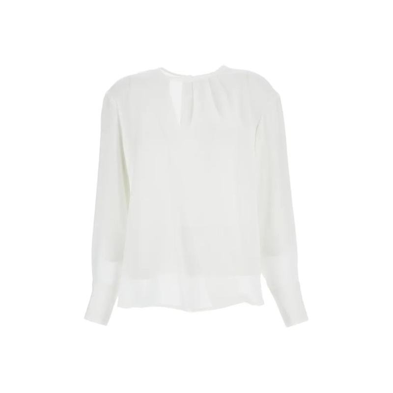 Max Mara Blouse Roundneck Blouse White