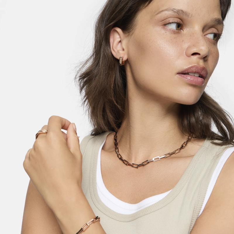 Liebeskind Berlin Ohrstecker Edelstahl Ohrringe rose