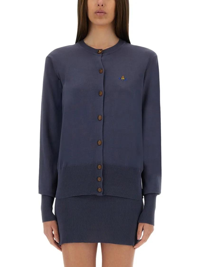 Thumbnail - Vivienne Westwood - "Bea" Cardigan - Größe M - lila