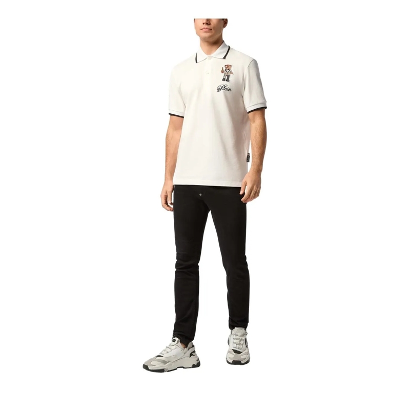 Philipp Plein Poloshirt Poloshirt Ss Teddy weiss(Image 2)