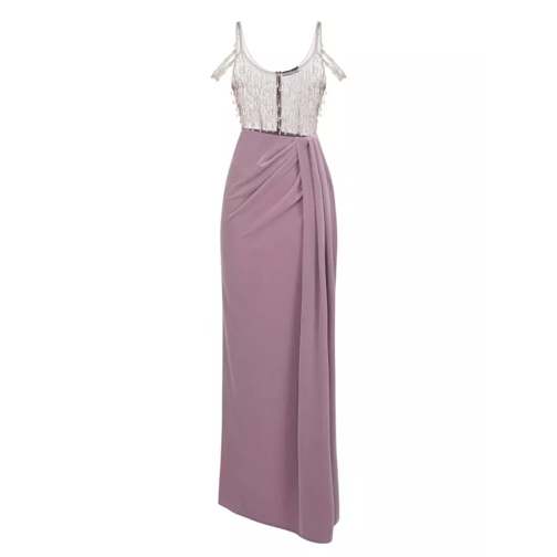 Elisabetta Franchi Red Carpet Tulle Dress Purple 