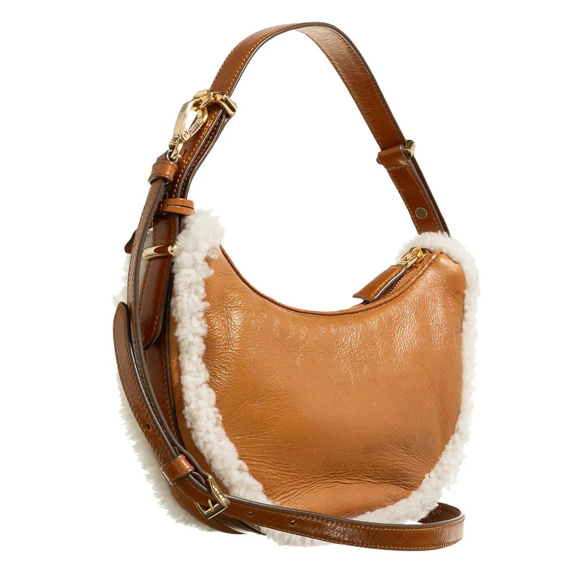 Prada Hobo bags Fur Handbag in bruin