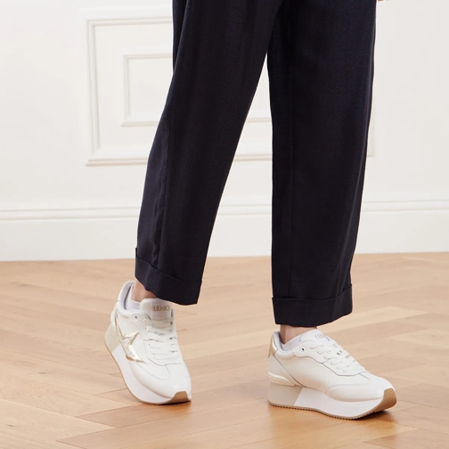 LIU JO sneaker à plateforme Dreamy Off White/Light Gold (Image 2)