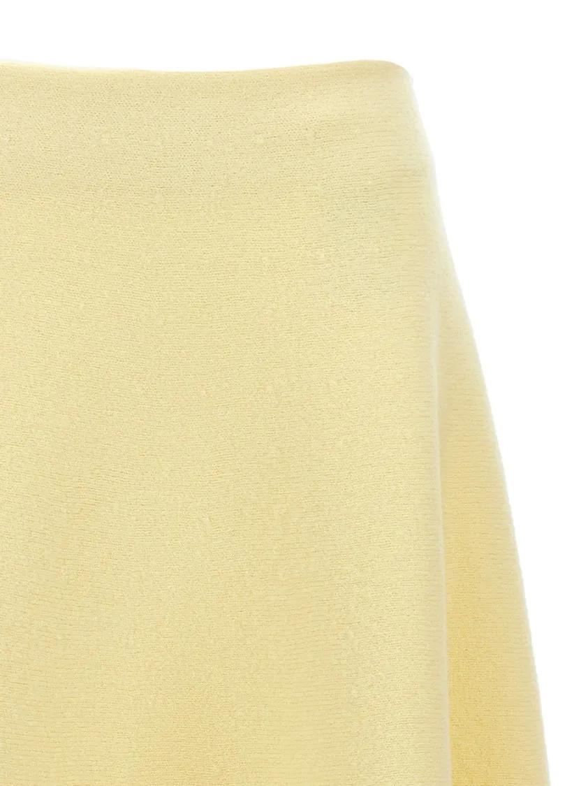 スカート Jil Sander Flared Wool Skirt With Discreet Zipper Closure Jil Sander Flared Wool Skirt With Discreet Zipper Closure