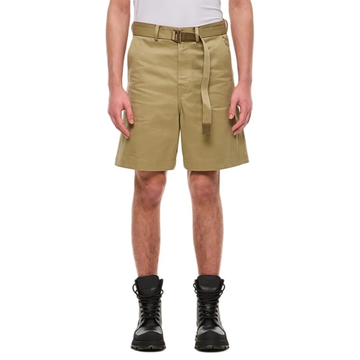 Sacai Casual Shorts Cotton Chino Shorts Brown