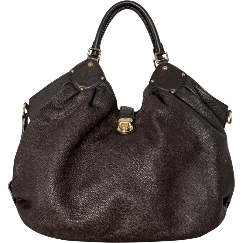 Louis Vuitton Schultertasche Louis Vuitton Mahina XL Dunkelbraun / sehr gut braun
