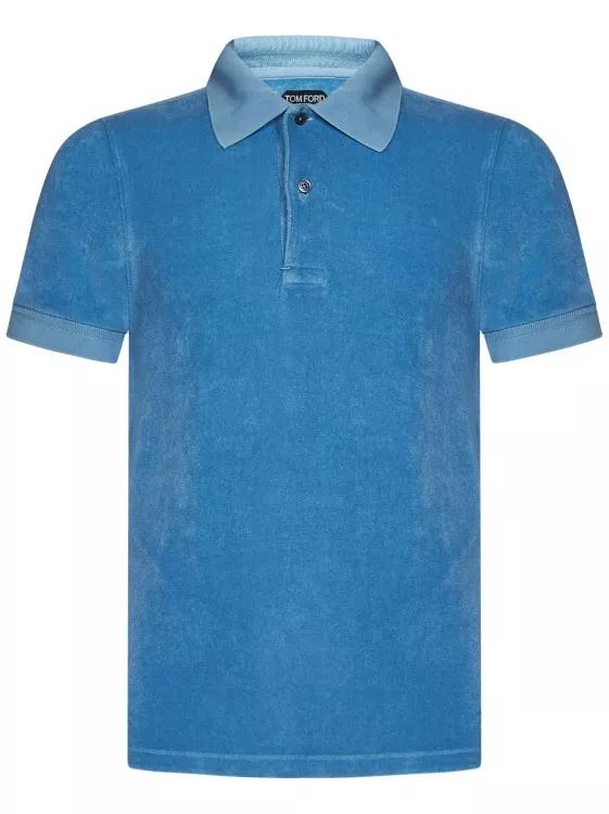 Tom Ford Aqua Blue Polo Shirt Blue | Hemden