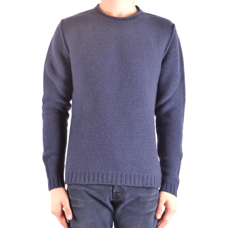 Woolrich Pullover Textured Knit Sweater In Elegant Sky Blue Grey