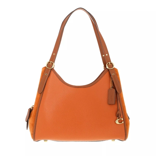 Coach Mixed Leather With Suede Gusset Archival Edie Canyon Multi Borsa hobo