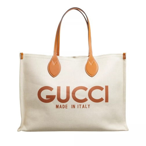 Gucci Canvas Tote Bag Multi Color Shoppingväska
