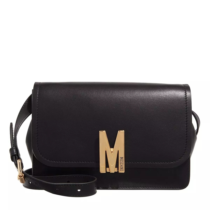 Moschino M Group Shoulder Bag Black Crossbody Bag