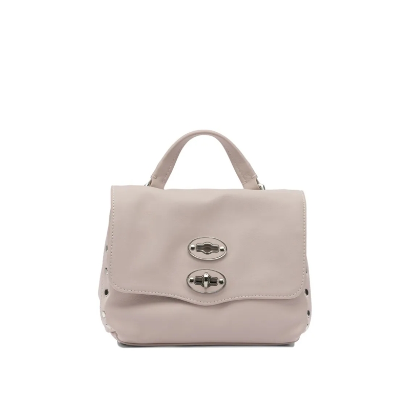 Zanellato Sac à bandoulière Structured Leather Handbag With Turn-Lock Closure Pink