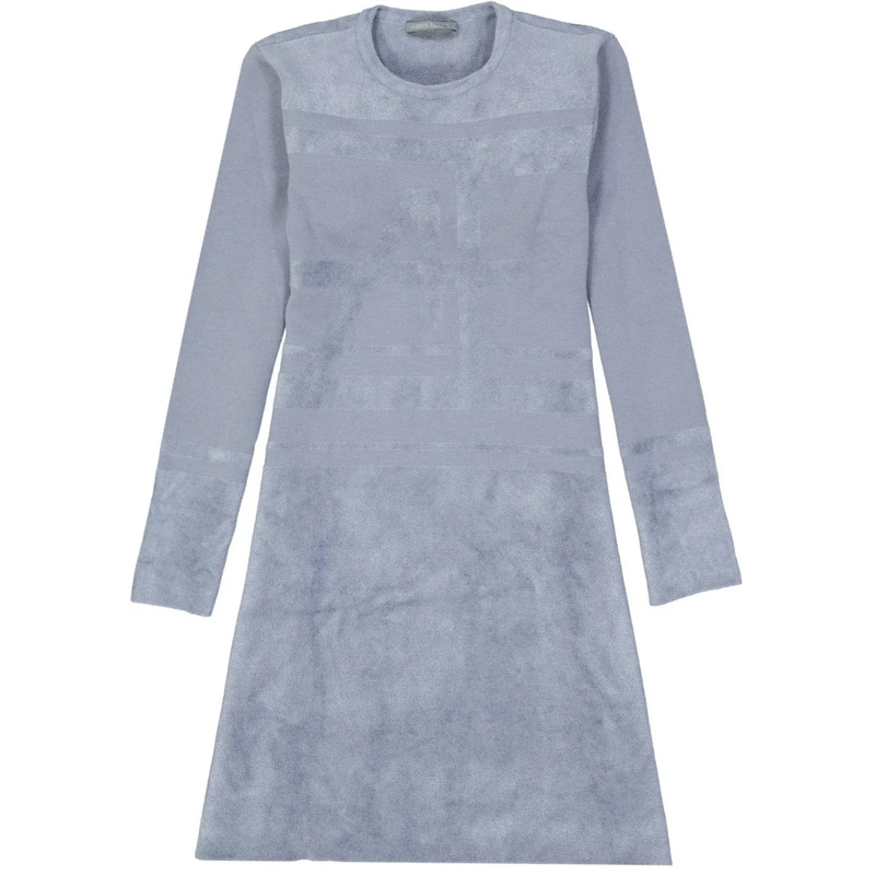Alberta Ferretti Robe midi Virgin Wool Dress Grey