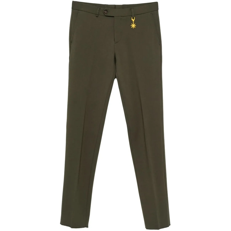 Manuel Ritz  broek stretch khaki grün