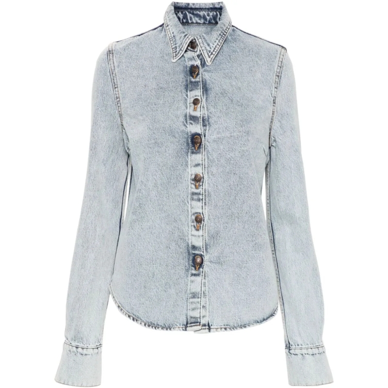 Magda Butrym T-Shirt Denim 05 Shirt Blue blau