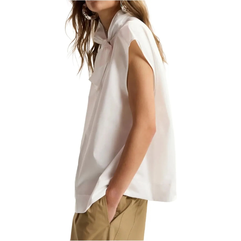 Essentiel Antwerp T-Shirt Essentiel Antwerp Sleeveless Top Tops Off White Ja weiß(Image 2)