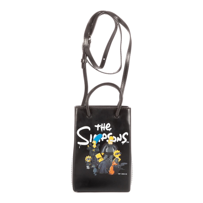 Balenciaga Crossbody Bag Mini Shopping Phone Holder schwarz